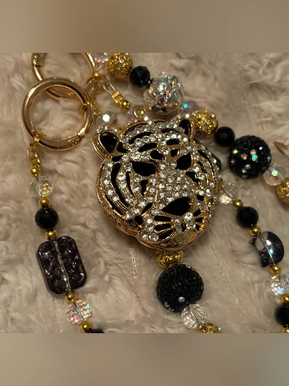 Bag Charms Crystal Chain Multi-Strand